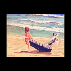 BEACH SAFARI - Matted Print