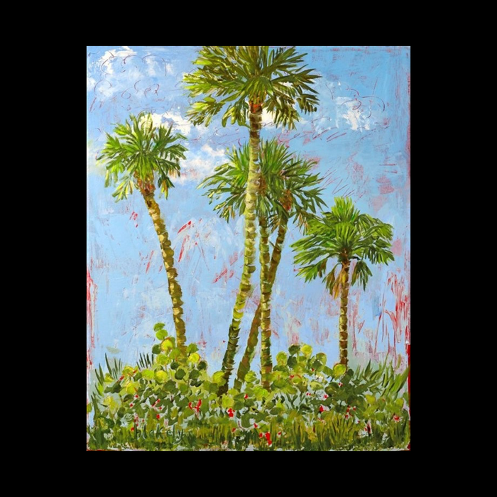 Party Palms - Unframed Print