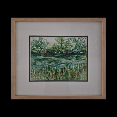 MICHIGAN POND - Watercolor on Yupo