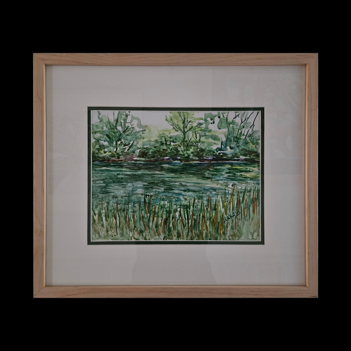 MICHIGAN POND - Watercolor on Yupo