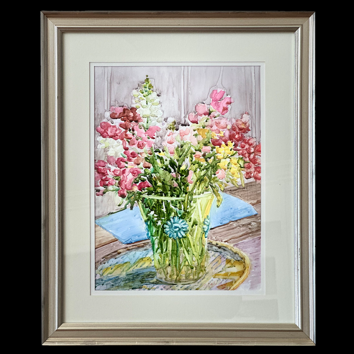 Michigan Snapdragons - Original Watercolor on Yupo Artwork