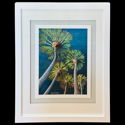 Night Palms - Framed Print