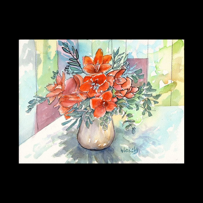 Sara's Bouquet - Unframed Print - SOLD