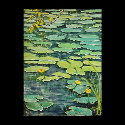 Sara's Lilypads - Watercolor Print