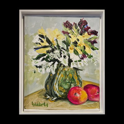 Still life with Mangos - Original Acrylic framed
