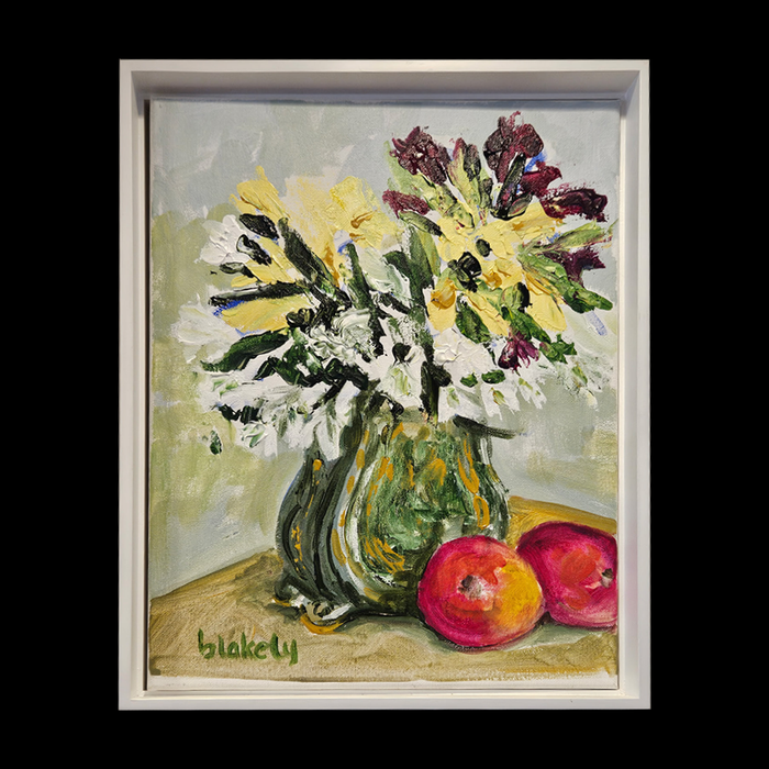 Still life with Mangos - Original Acrylic framed