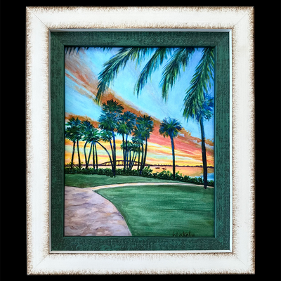 Sunset On The Bluff - Framed Print